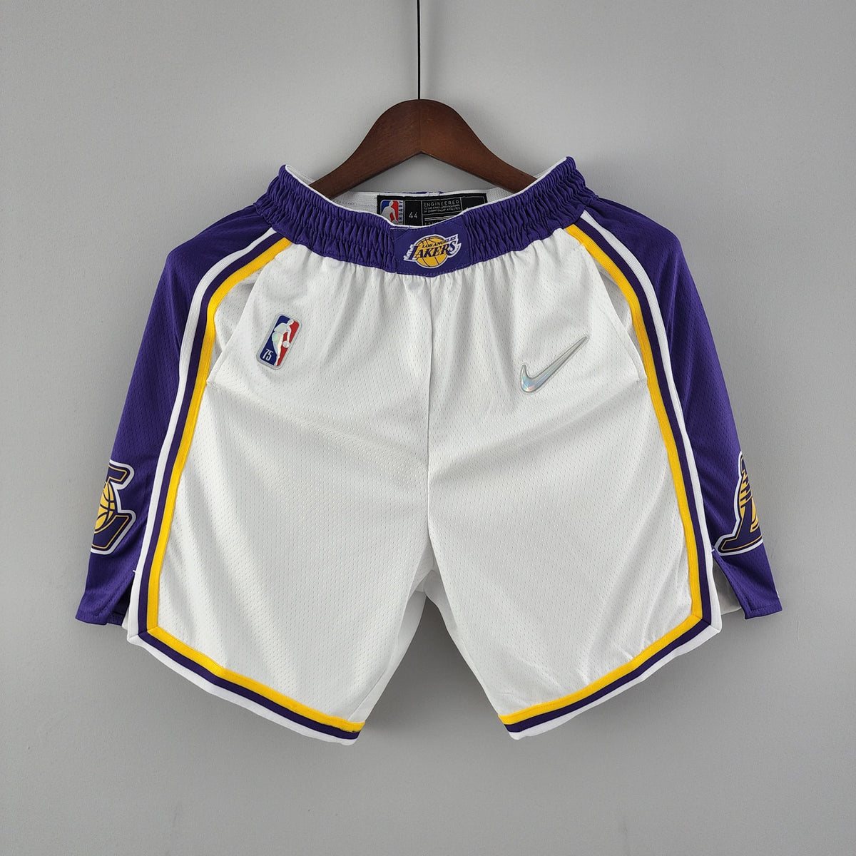 Shorts 75th anniversary Los Angeles Lakers white NBA