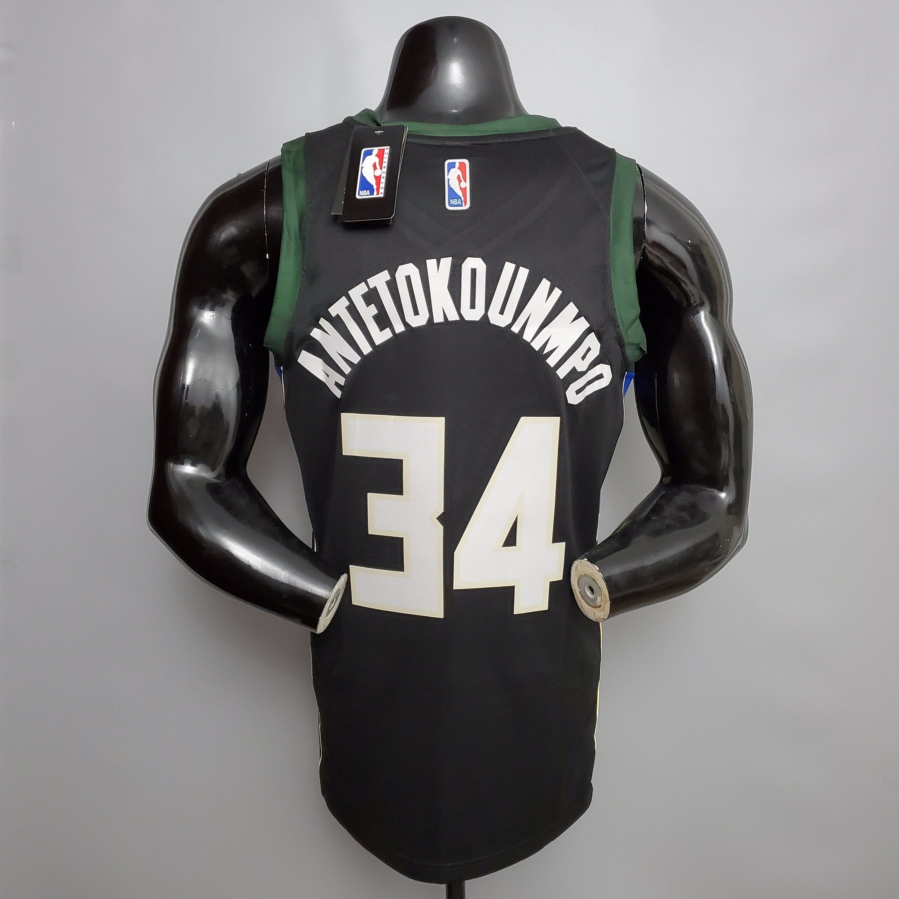 Regata NBA Milwaukee Bucks - Antetokounmpo #34 Black