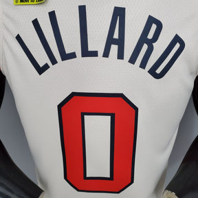 Regata NBA Portland Trail Blazers - Lillard #0 Bege