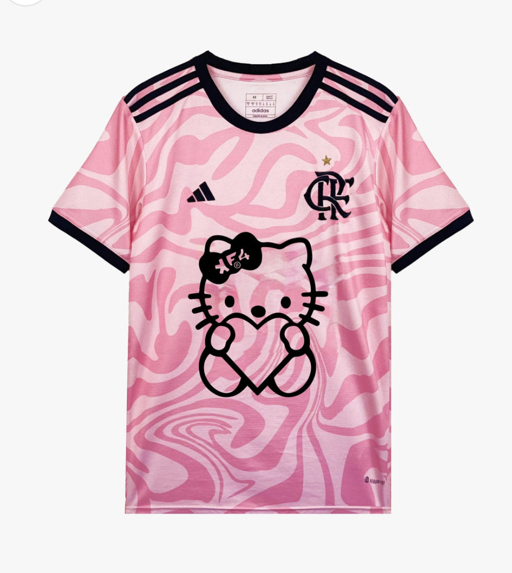 camisa-do-flamengo-hello-kitty-2024-rosa