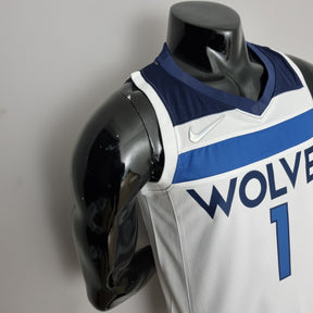 Regata NBA Minnesota Timberwolves - Edwards #1 White