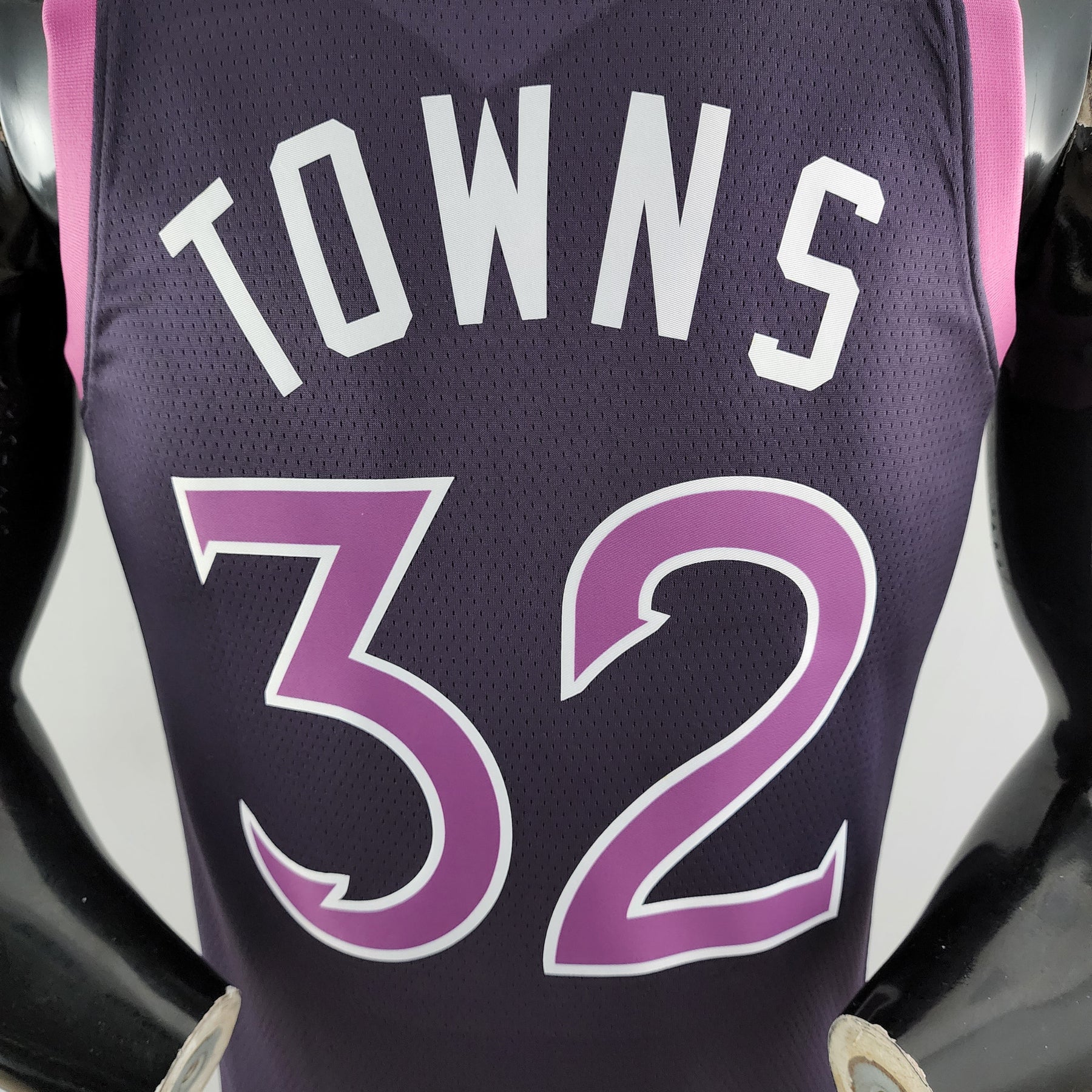 Regata NBA Minnesota Timberwolves - Towns #32 Black and Purple