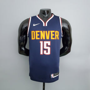 Regata NBA Denver Nuggets - Jokic #15 Navy Blue