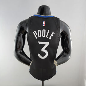 Regata NBA Golden State Warriors - Jordan Poole #3 City Edition Black and Grey