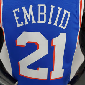 Regata NBA Philadelphia 76ers - Joel Embiid #21 Blue