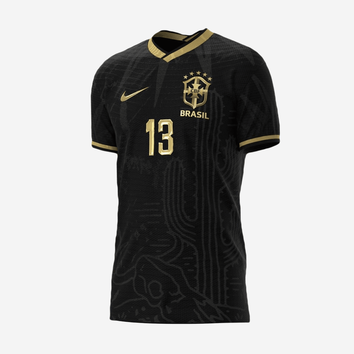 Camisa Seleção Brasil 2022/22 Edição Limitada Preta - ResPeita Sports