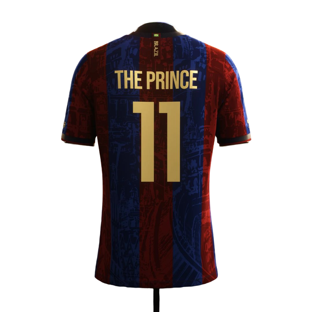 Camisa Barcelona The Prince 2024 Edição Legends Neymar