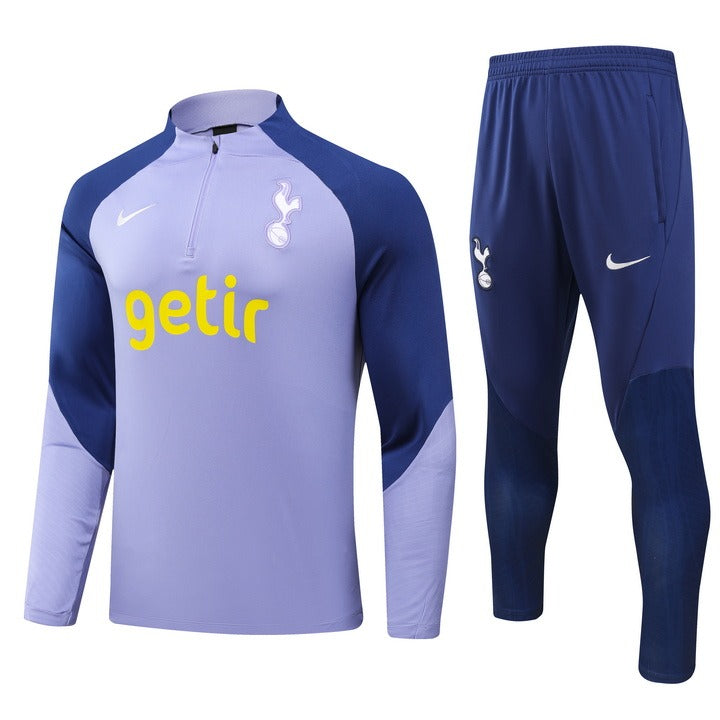 kit-treino-tottenham-zip-curto-2024-cinza