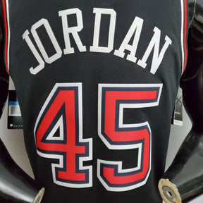 Regata NBA Chicago Bulls - Jordan #45 NCR Black