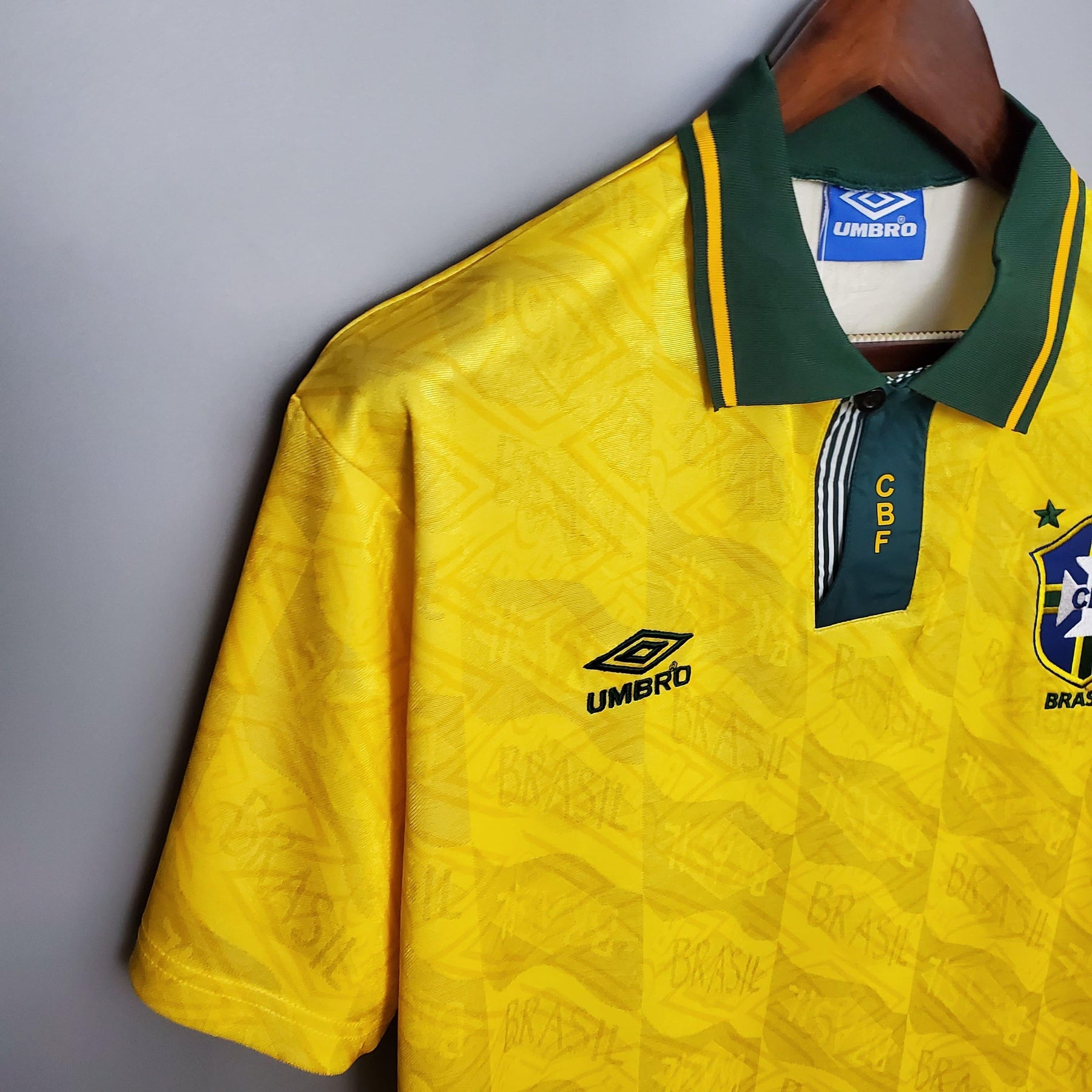 Camisa Retrô Seleção Brasil 1991/93 Home - ResPeita Sports