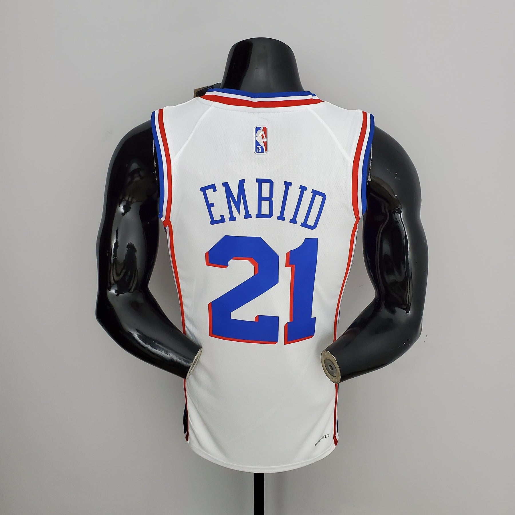 Regata NBA Philadelphia 76ers - Joel Embiid #21 White