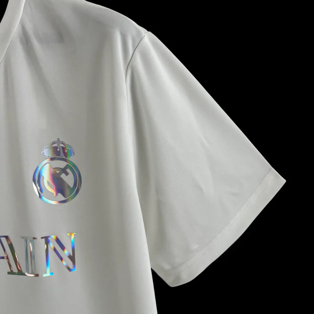 Camisa Real Madrid x Balmain Paris White 2023/24 Edição Especial