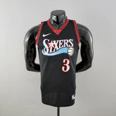 Regata NBA Philadelphia 76ers - Allen Iverson #3 Black Retrô - ResPeita Sports