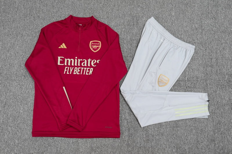 kit-treino-arsenal-zip-curto-2024-branco-vermelho