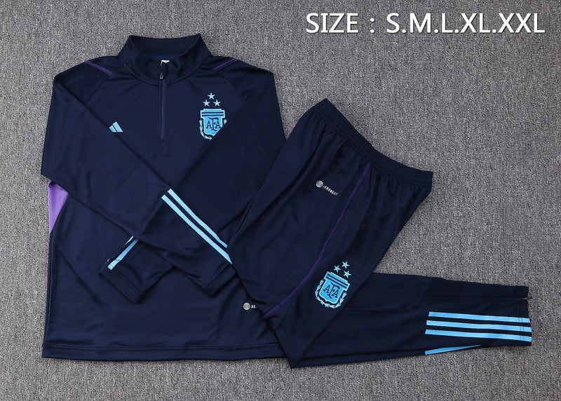 kit-treino-seleção-argentina-zip-curto-2024-azul