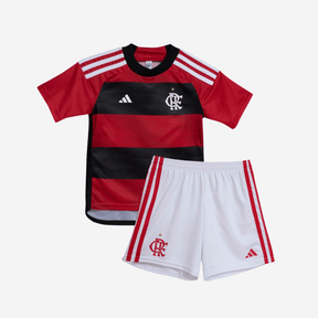 conjunto-infantil-flamengo-criança-short-camisa-preto-vermelho-home-2024