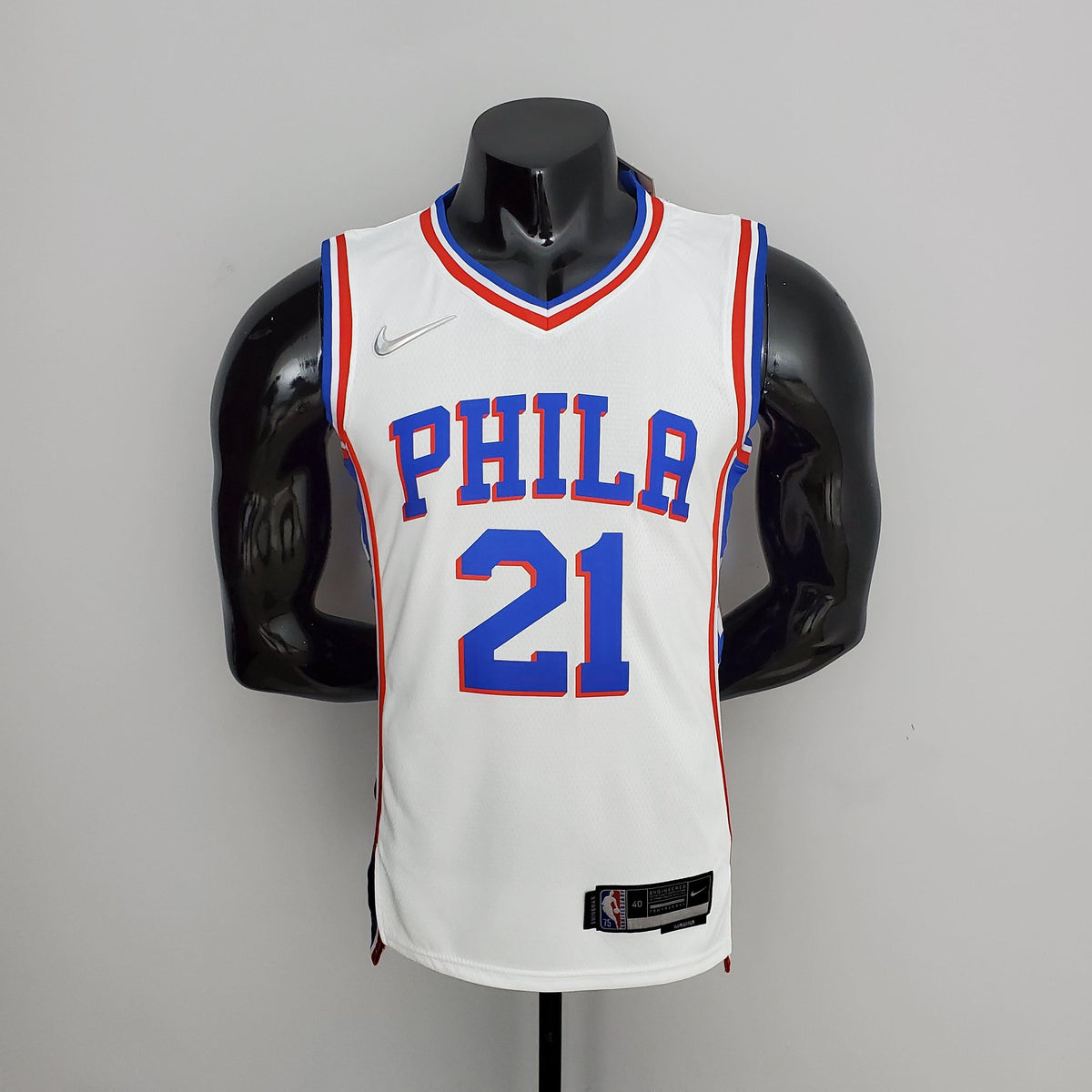 Regata NBA Philadelphia 76ers - Joel Embiid #21 White - ResPeita Sports